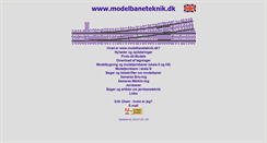 Desktop Screenshot of modelbaneteknik.dk